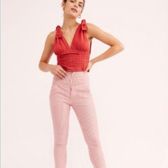 FREE PEOPLE Frankie High-Waisted Pants - Picture 3 of 3